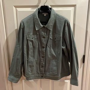 Appleseeds 2X olive green cotton jacket